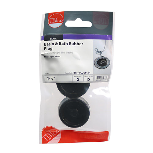 TIMco Bath & Sink Plugs - 1 1/2"