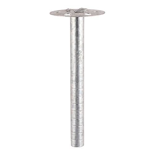 TIMco Metal Insulation Fixings Silver - 8.0 x 140