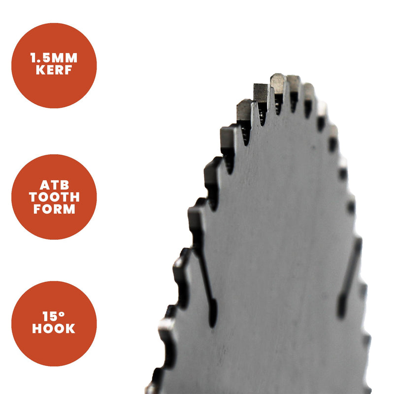 Titman Edge TCT Thin Kerf Circular Saw Blade 150mm x 10mm x 24 Tooth - TB1502410T