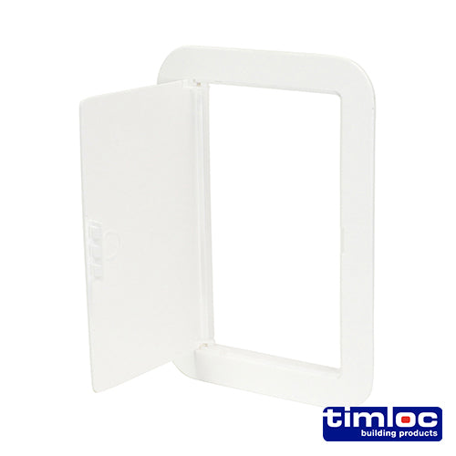 Timloc Access Panel Plastic Hinged White - 155 x 235mm