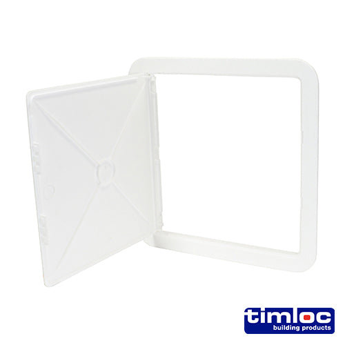 Timloc Access Panel Plastic Hinged White - 305 x 305mm