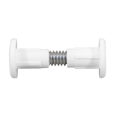 TIMco Plastic Cabinet Connector Bolts White - 28mm