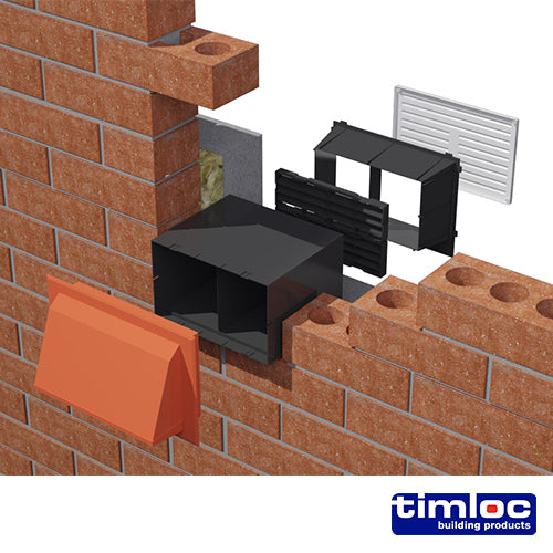 Timloc Through-Wall Cavity Sleeve Extension Black - 152mm