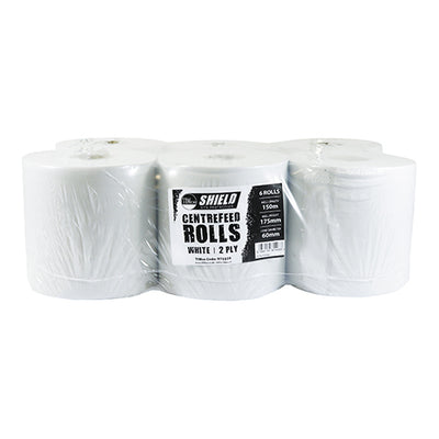 TIMCO Centrefeed Rolls - White - 150m x 175mm