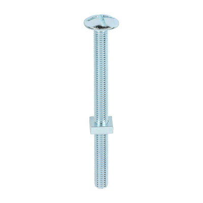 TIMco Roofing Bolts & Square Nuts Silver - M8 x 180