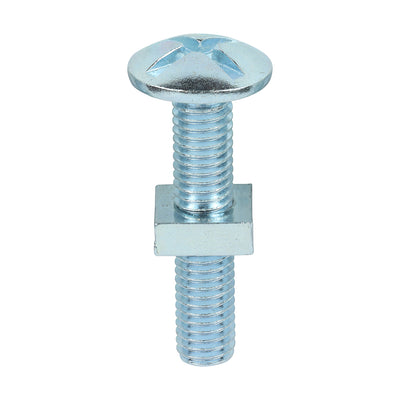 TIMco Roofing Bolts & Square Nuts Silver - M8 x 50