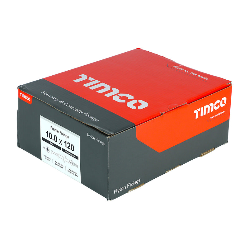 TIMco Nylon Frame Fixings - 10.0 x 120 - 100 Pieces