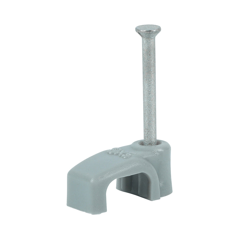 TIMco Flat & Twin Cable Clips Grey - To fit 1.5mm