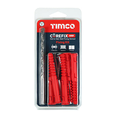 TIMco Corefix  Radiator & Boiler Dot & Dab Wall Fixing - 5.0 x 100