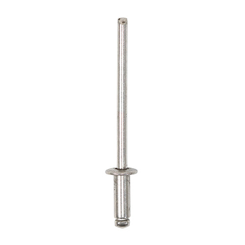 TIMco Rivets Dome Head A2 Stainless Steel - 4.0 x 10 - 64 Pieces