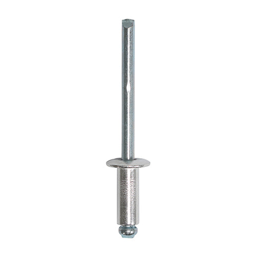 TIMco Rivets Dome Head Aluminium - 4.8 x 12 - 500 Pieces