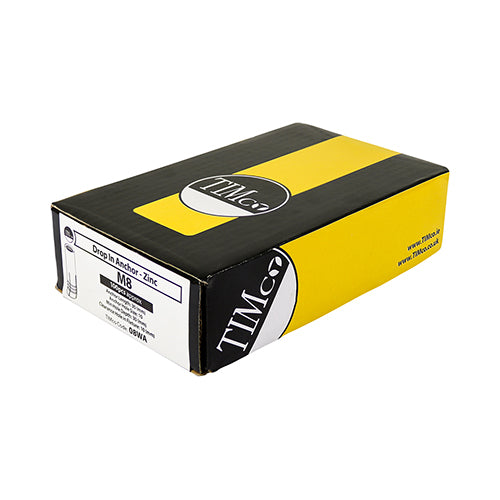 TIMco Drop In Anchors Silver - M8