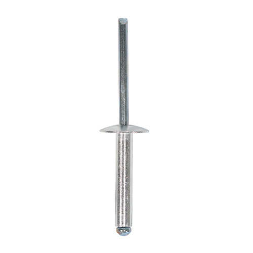 TIMco Rivets Flange Head Aluminium - 4.8 x 25