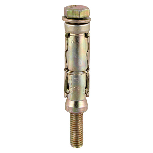 TIMco Shield Anchors Loose Bolt Gold - M10:25L (M10 x 85) - 16 Pieces