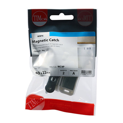 TIMCO Magnetic Catches White - 4kg