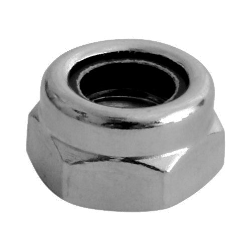 TIMco Nylon Insert Nuts Type T DIN985 A2 Stainless Steel - M10 - 10 Pieces