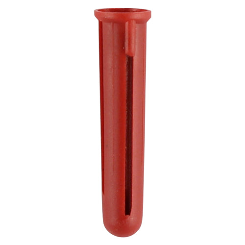 TIMco Red Plastic Plugs - 30mm - 100 Pieces