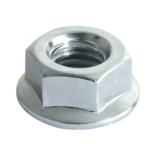 TIMco Hex Serrated Flange Nuts DIN6923 Silver - M16