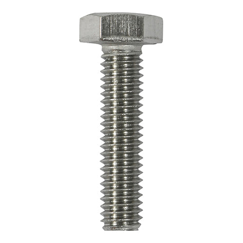 TIMco Set Screws DIN933 A2 Stainless Steel - M6 x 40
