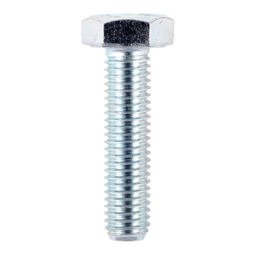 TIMco Set Screws DIN933 Grade 8.8 Silver - M10 x 40