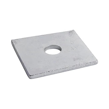 TIMco Square Plate Washers Silver - M12 x 50 x 50 x 3 - 30 Pieces