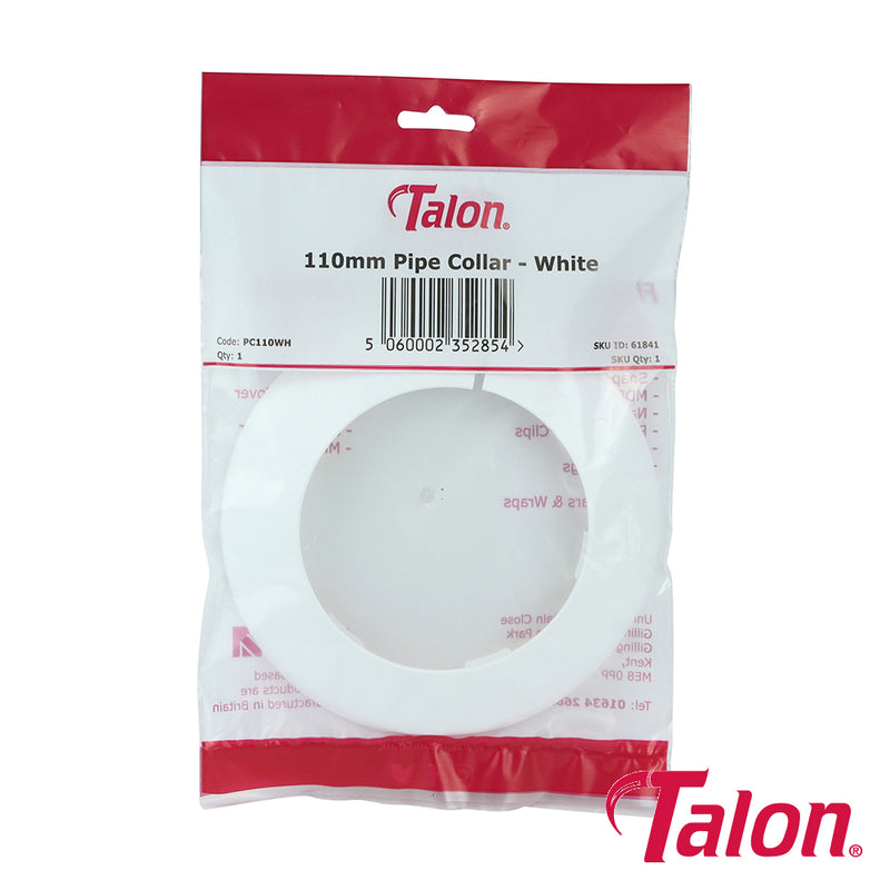 Talon Pipe Collar White - 110mm