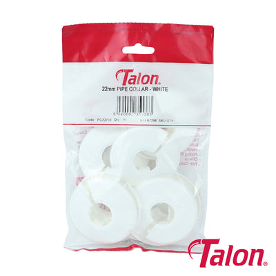 Talon Pipe Collar White - 22mm