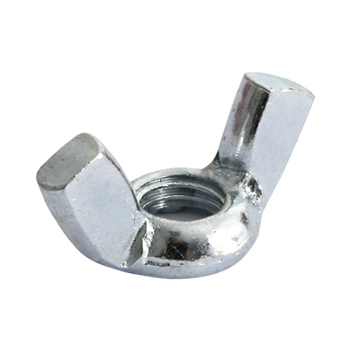 TIMco Wing Nuts Silver - M10 - 100 Pieces