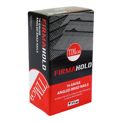 TIMCO FirmaHold Collated 16 Gauge Angled Galvanised Brad Nails - 16g x 32 - Pack Quantity - 2000