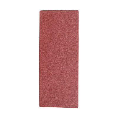 TIMco 1/3 Sanding Sheets 80 Grit Red Unpunched - 93 x 230mm - 5 Pieces
