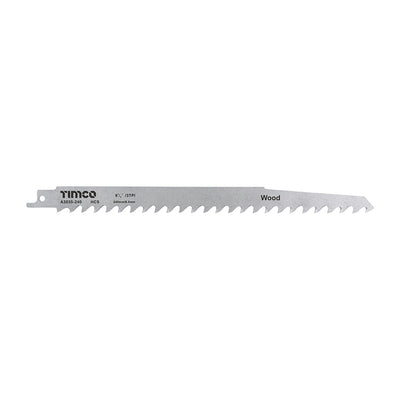 TIMco Reciprocating Saw Blades Wood Cutting High Carbon Steel - S1542K - 5 Pieces