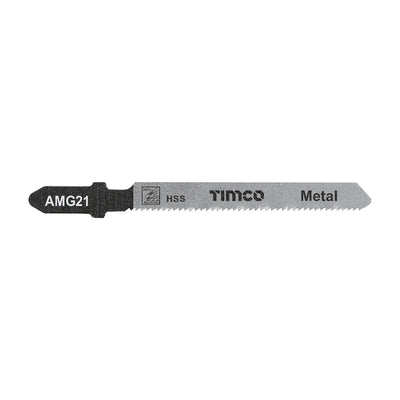 TIMco Jigsaw Blades Metal Cutting HSS Blades - T218A - 5 Pieces