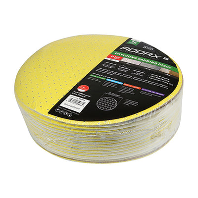 TIMco Drylining Sanding Discs 40 Grit Yellow - 225mm - 25 Pieces