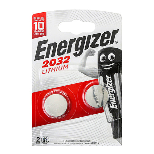Energizer Lithium CR2032 Coin Battery - CR2032 - 2 Pieces