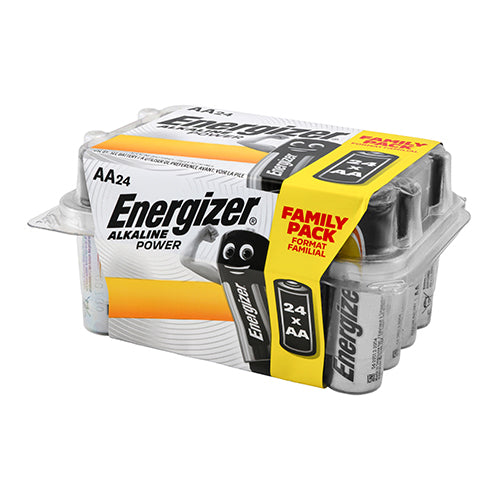 Energizer Alkaline Power Battery Value Home Pack - AA - 24 Pieces