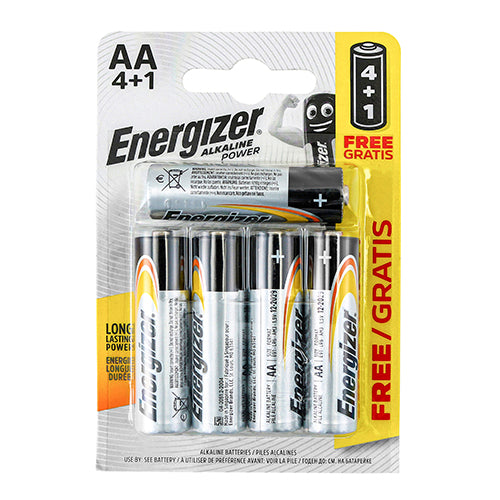Energizer Alkaline Power Battery - AA - 5 Pieces