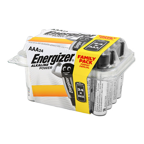 Energizer Alkaline Power Battery Value Home Pack - AAA - 24 Pieces