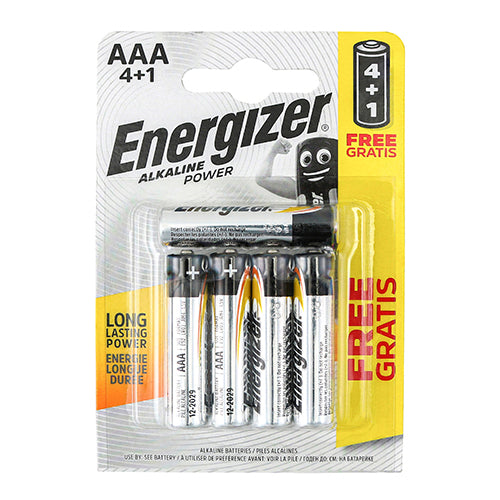 Energizer Alkaline Power Battery - AAA - 5 Pieces