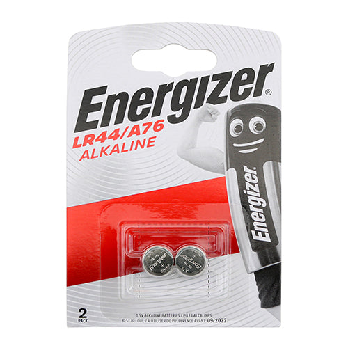 Energizer Alkaline A76/LR44 Coin Battery - LR44/A76 - 2 Pieces