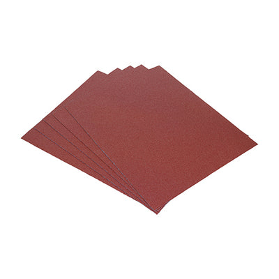 TIMco Sanding Sheets 120 Grit Red - 230 x 280mm - 5 Pieces