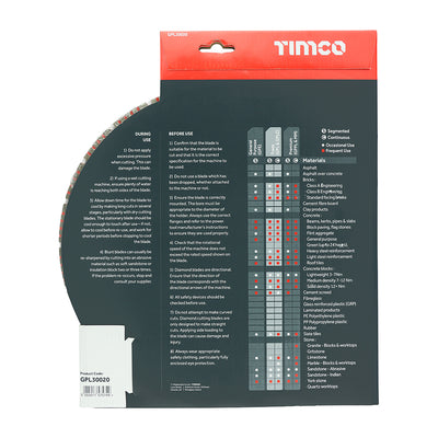 TIMco Trade Diamond Blade Segmented - 300 x 20.0 - 1 Piece