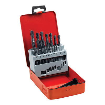 TIMco Roll Forged Jobber Drills Set HSS - 19 pieces - 1 Case