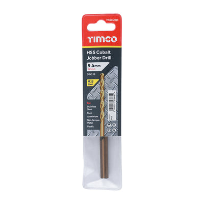 TIMco Ground Jobber Drills - Cobalt M35 - 9.5mm - 1 Piece