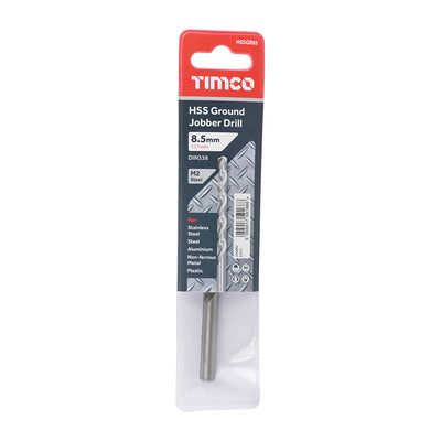 TIMco Ground Jobber Drills HSS M2 - 8.5mm - 1 Piece