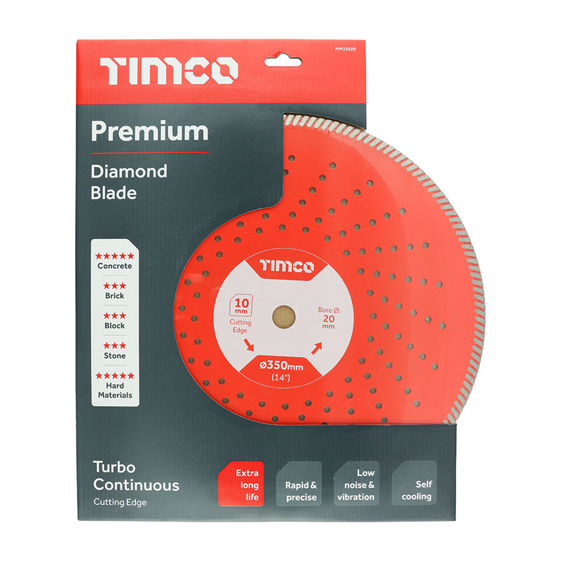 TIMco Premium Diamond Blade Continuous - 350 x 20 - 1 Piece