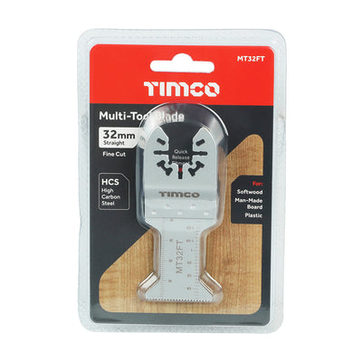 TIMco Multi-Tool Fine Cut Blade For Wood Carbon Steel - 32mm - 1 Piece