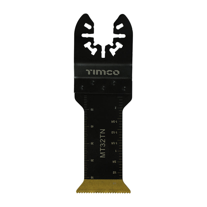 TIMco Multi-Tool Fine Cut Blade For Wood/Metal Titanium Coated Bi-Metal - 32mm - 1 Piece