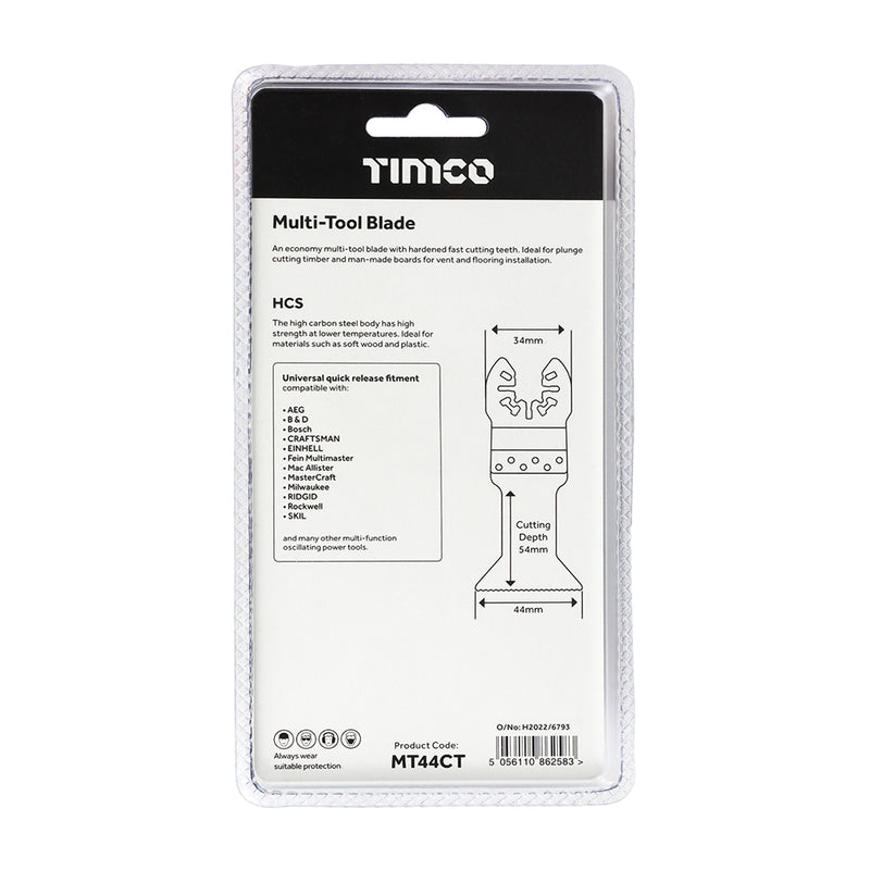 TIMco MTool Blade Straight Coarse - 44mm - 1 Piece