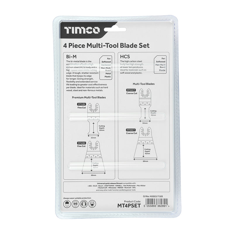 TIMco Multi-Tool Sets 4 Piece Set - Mixed - 1 Piece