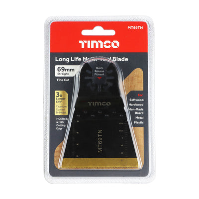 TIMco Longlife MTool Blade Straight - 69mm - 1 Piece